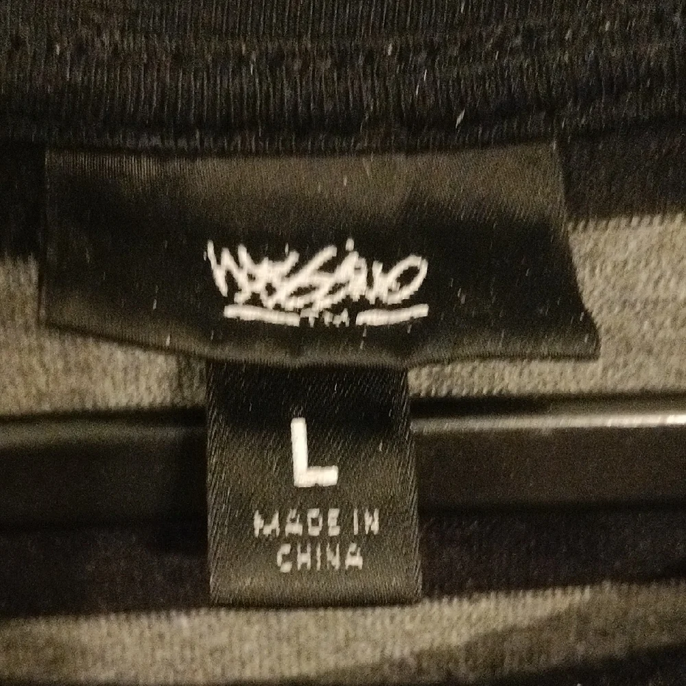 Mossimo Supply Co Black and Gray Stripes T-Shirt Dress - Picture 2 of 4